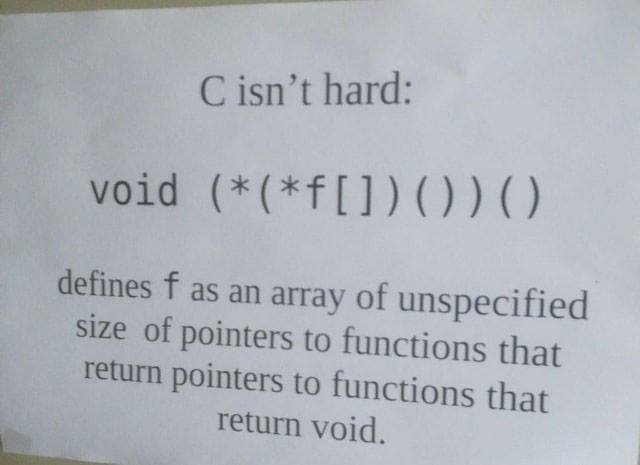 C declarator meme